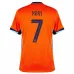 Xavi's Netherlands 2024/25 home football jersey - orange