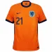 La maglia di casa dei Paesi Bassi 2024/25 di De Jong - arancione