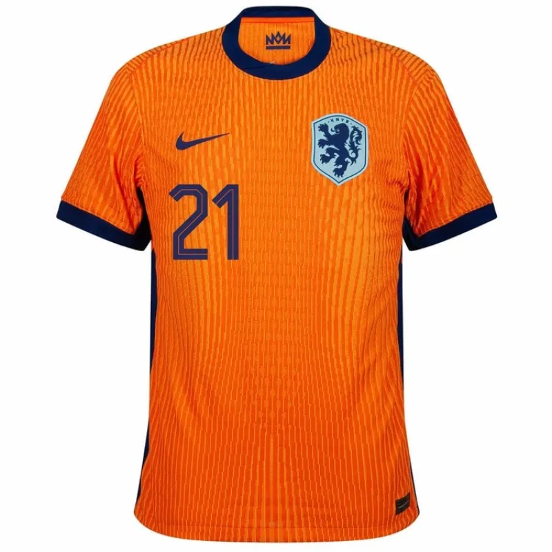 La maglia di casa dei Paesi Bassi 2024/25 di De Jong - arancione