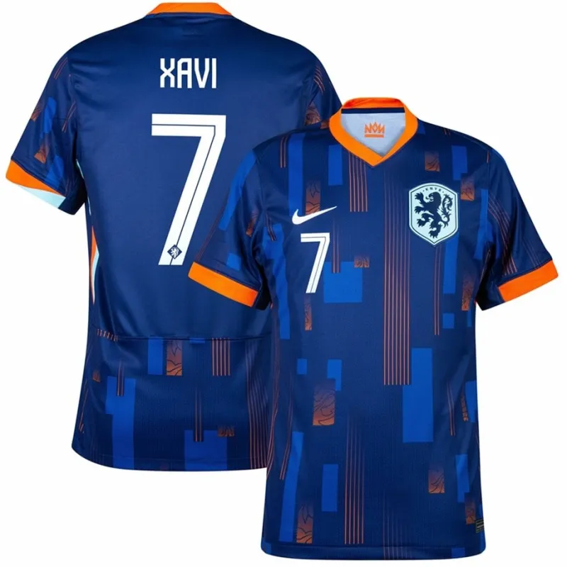 Xavi's Netherlands 2024/25 away football jersey - blue