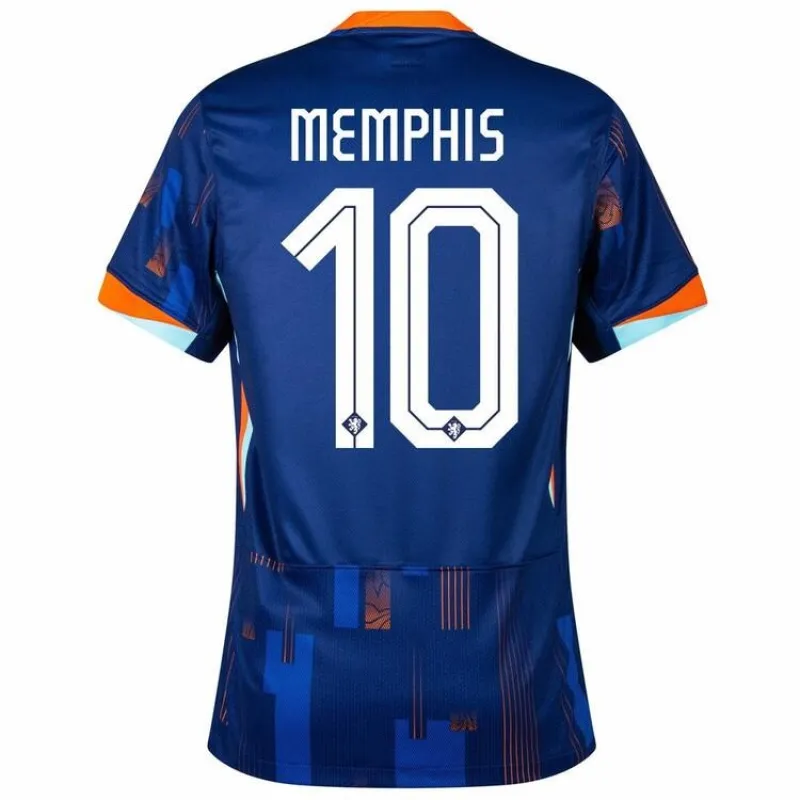 Le maillot d'extérieur des Pays - Bas 2024/25 de Memphis - bleu