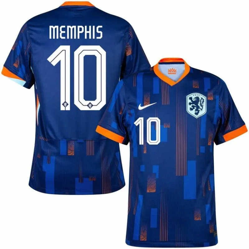 Le maillot d'extérieur des Pays - Bas 2024/25 de Memphis - bleu