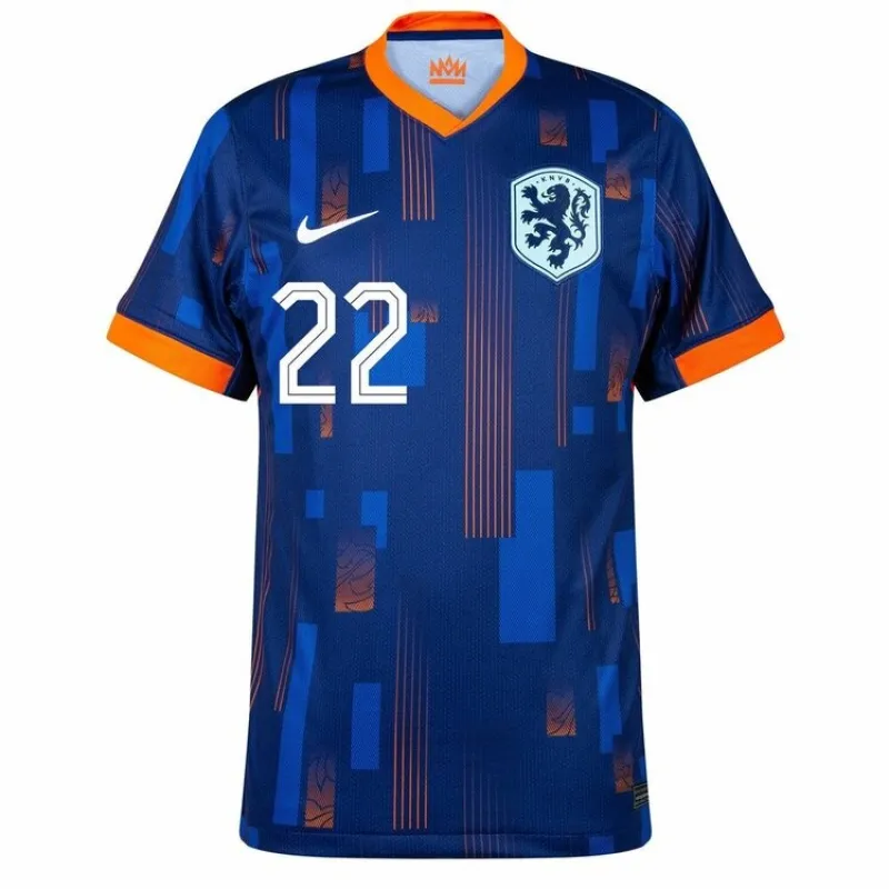 Dumfries' Netherlands 2024/25 away football jersey - blue