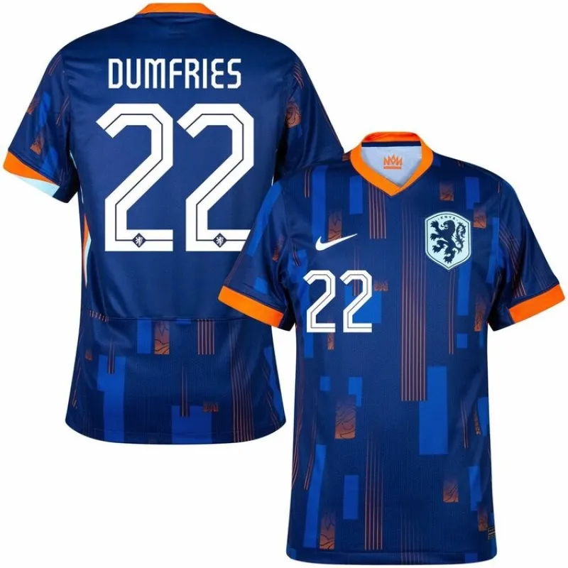 Dumfries' Netherlands 2024/25 away football jersey - blue