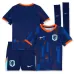 Netherlands 2024/25 away kids football kit - blue