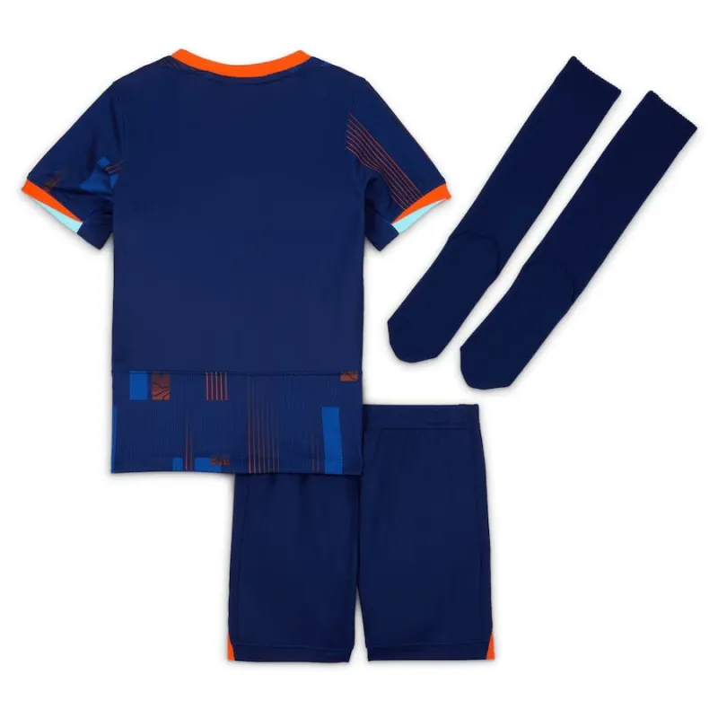 Netherlands 2024/25 away kids football kit - blue