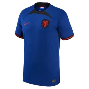 Netherlands' 2022 FIFA World Cup away football jersey - blue