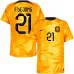 Camiseta local de los Países Bajos para la Copa Mundial de Fútbol 2022 de De Jong - naranja