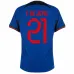 Maillot d'extérieur des Pays - Bas pour la Coupe du monde de football 2022 de Frenkie de Jong - bleu