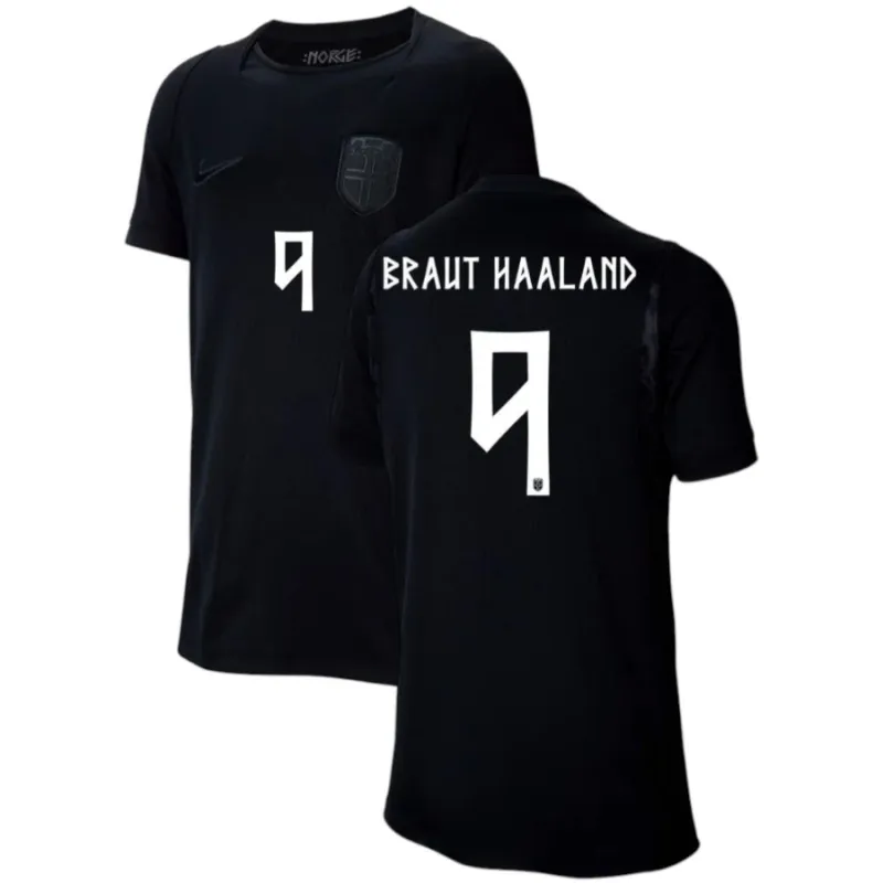 Norway HAALAND 2026/27 kids away jersey black
