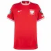 Das Auswärtspoloshirt Polens für die UEFA Euro 2024 - Rot