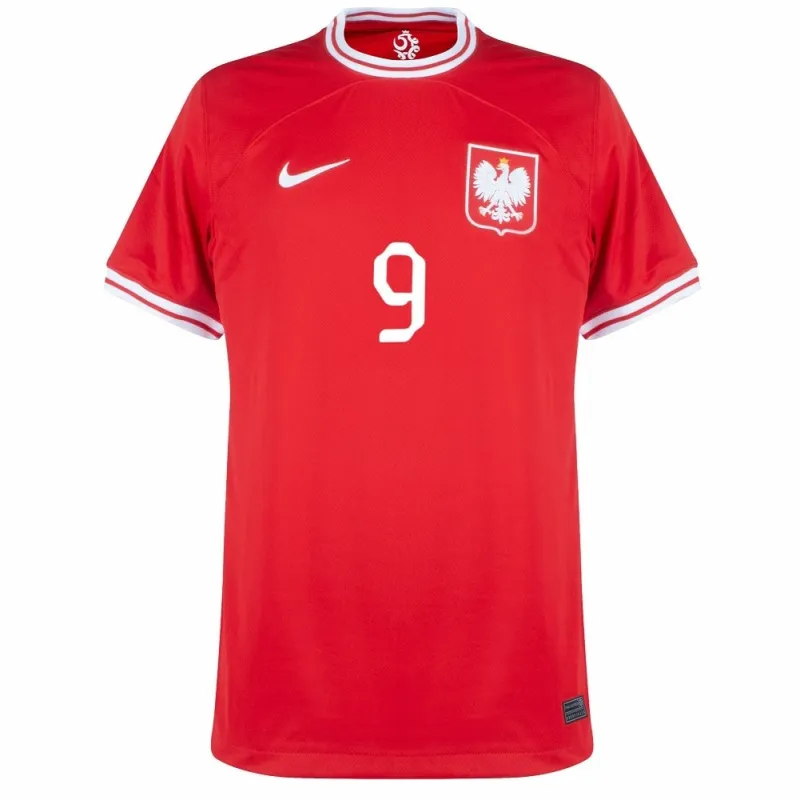 Lewandowski, Poland's away jersey for the 2022 World Cup - Red