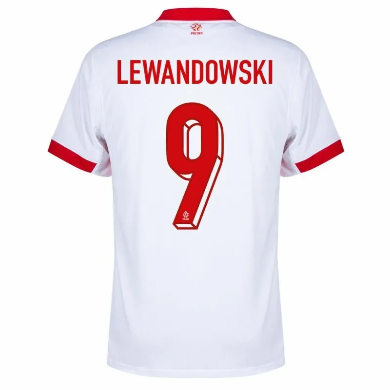 Poland LEWANDOWSKI 2024/25 Home Jersey - White