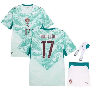 Portugal RAFA LEAO 2026/27 Away Kids Kit Green