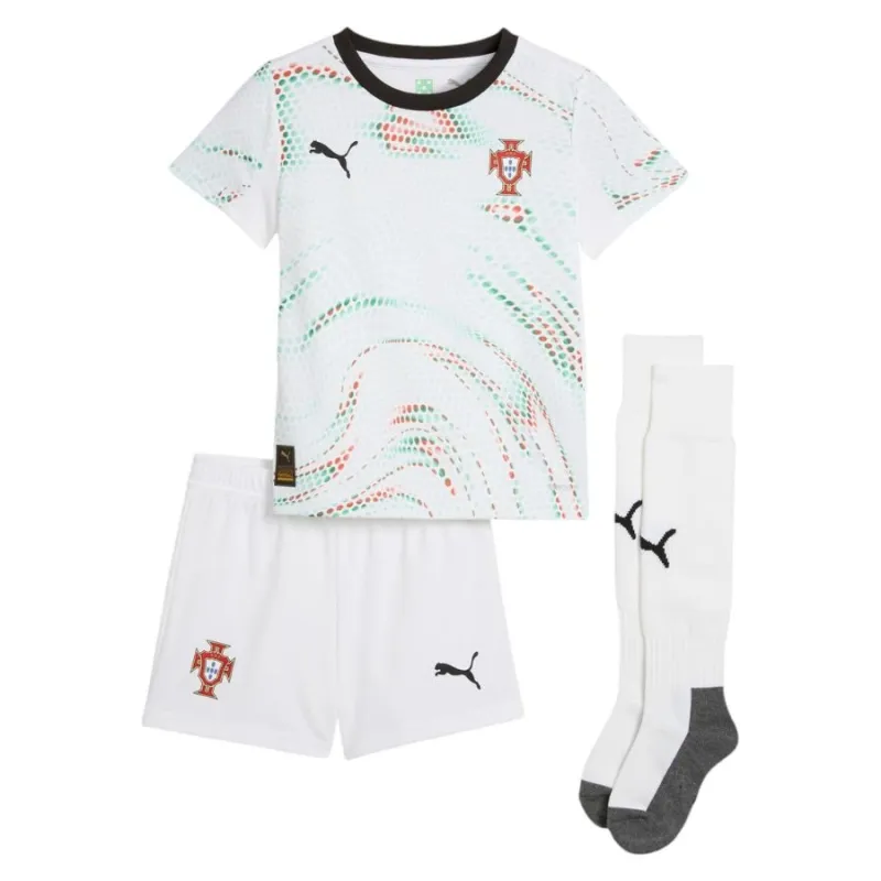 Portugal 2025/26 Away Kids' Kit - White