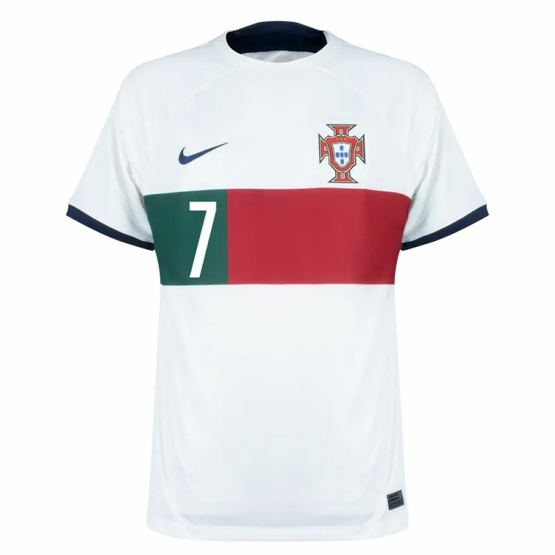 Ronaldo's Portugal 2022 World Cup Away Jersey - White