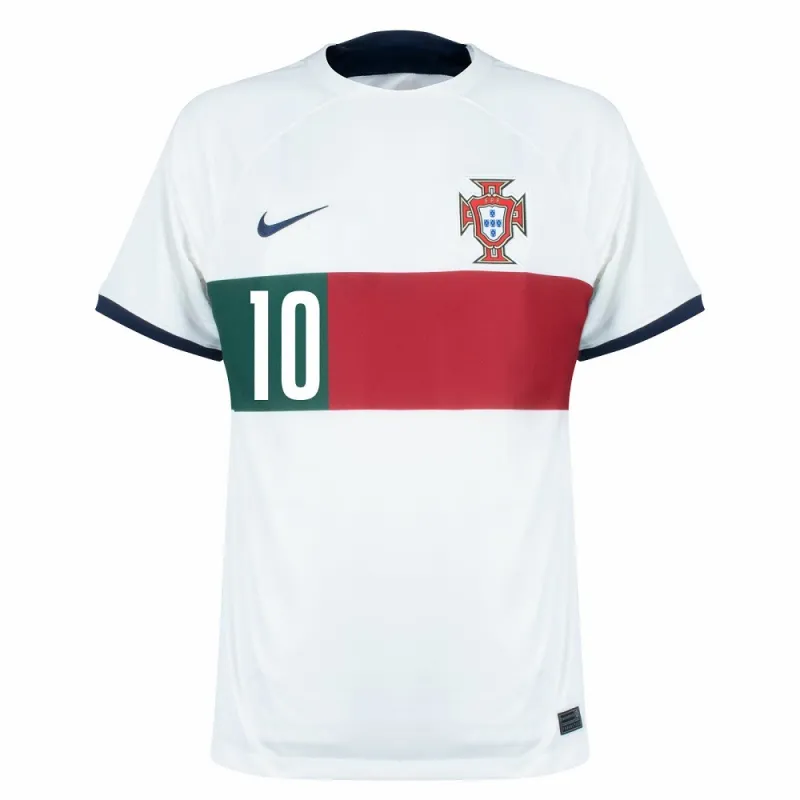Bernardo's Portugal 2022 FIFA World Cup Away Jersey - White