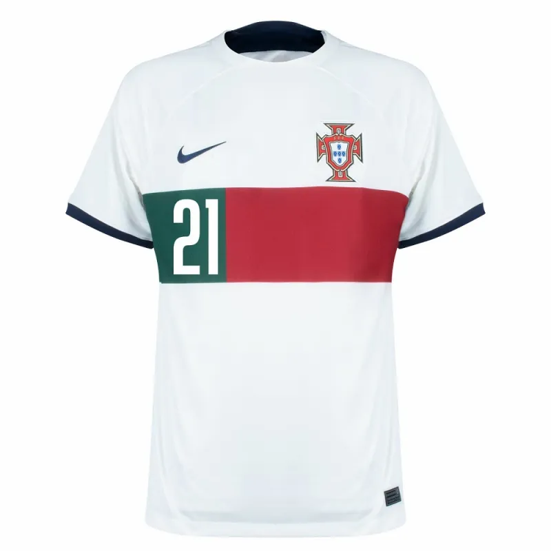 Portugal 2022 World Cup Away Football Jersey - Diogo Jota