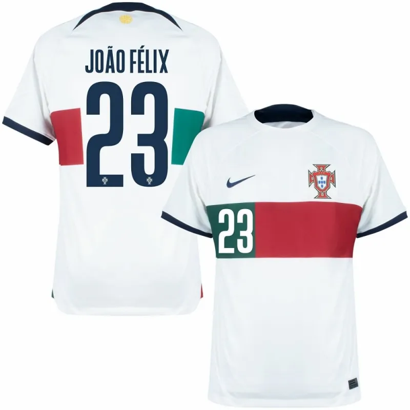 João Félix's Portugal 2022 FIFA World Cup Away Jersey - White