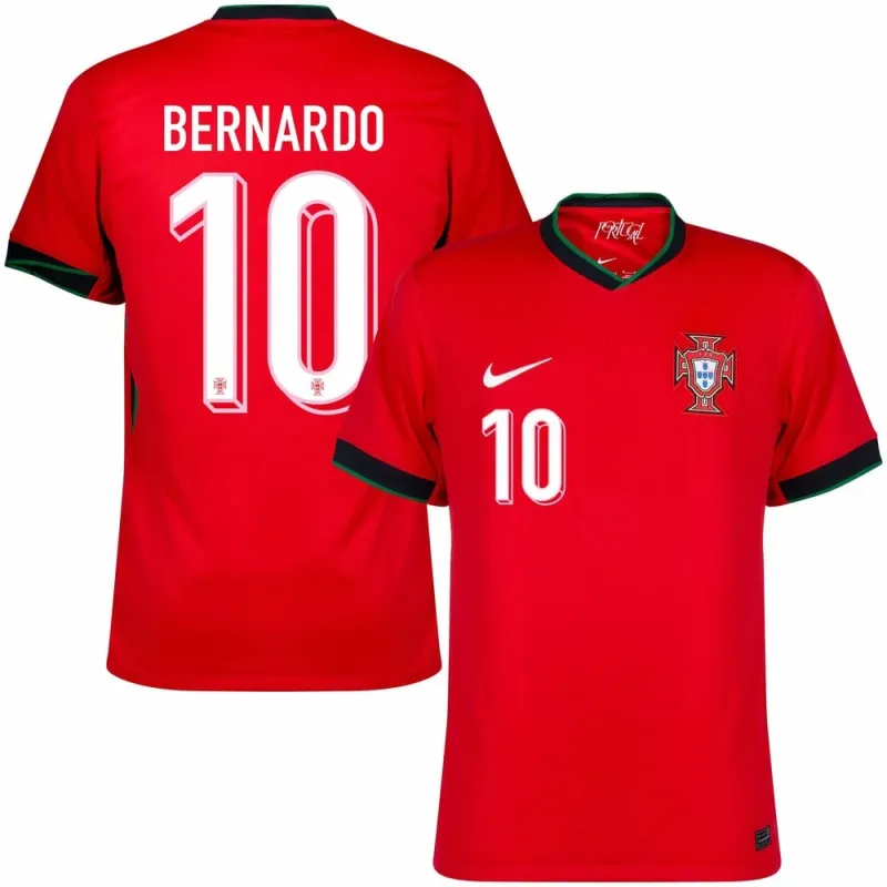 Bernardo. Portugal's 2024/25 Home Jersey - Red