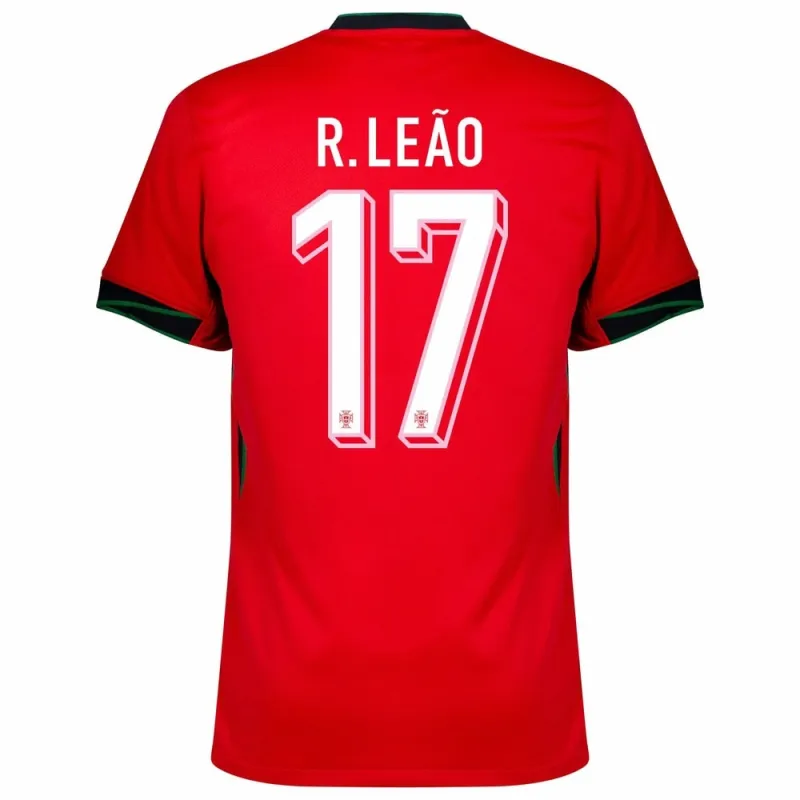 Rafael Leão. Portugal's 2024/25 Home Jersey - Red
