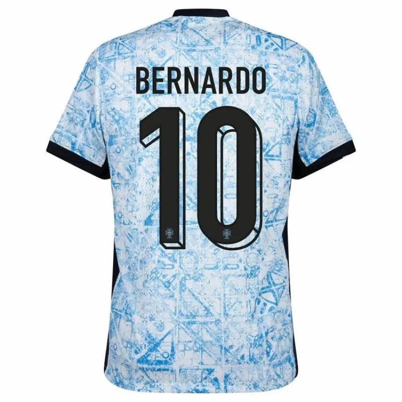 Bernardo. Portugal's 2024/25 Away Jersey - White