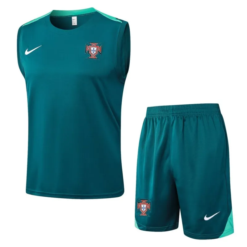 Portugal's 2024/25 vest + shorts - green