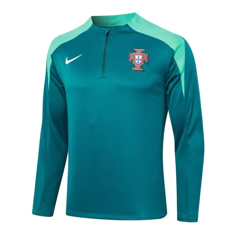 Portugal's 2024/25 long-sleeved sportswear + pants - green