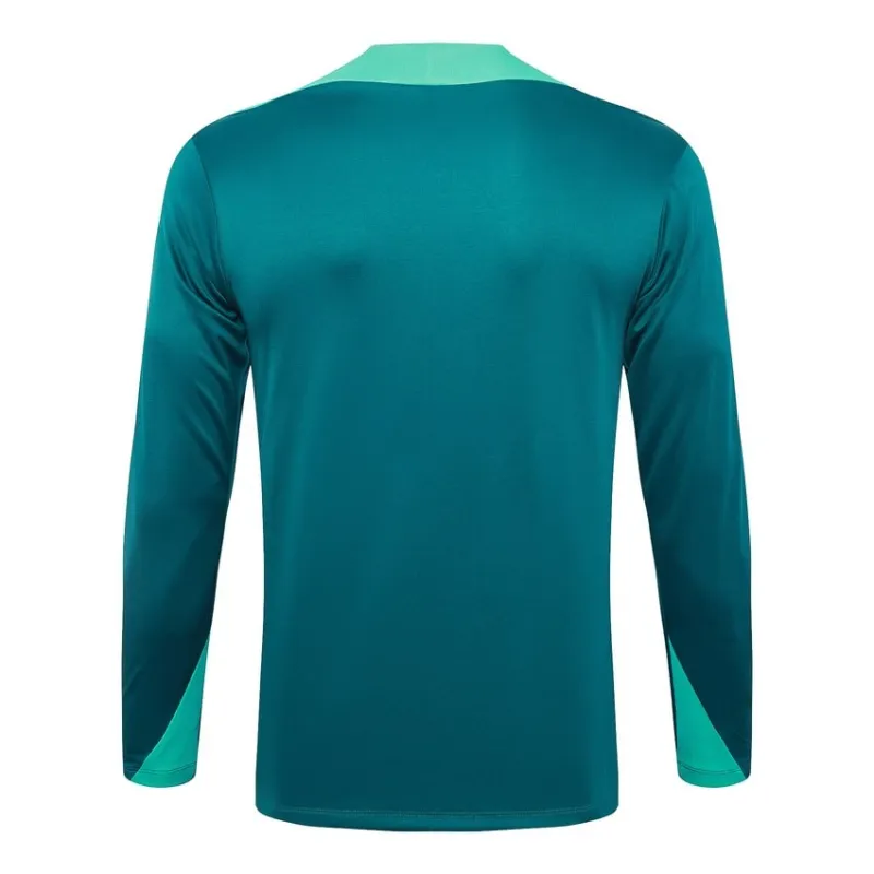 Portugal's 2024/25 long-sleeved sportswear + pants - green