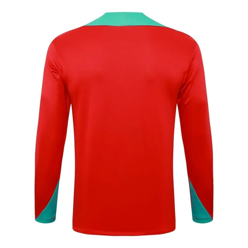 Portugal's 2024/25 long-sleeved sportswear + pants - red