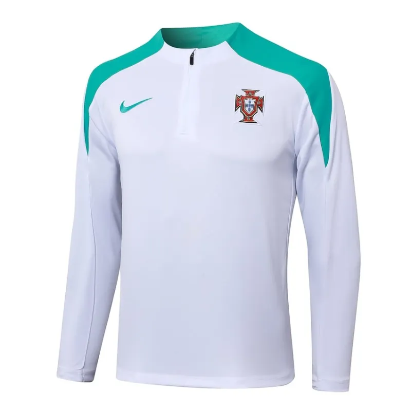 Portugal's 2024/25 long-sleeved sportswear + pants - white