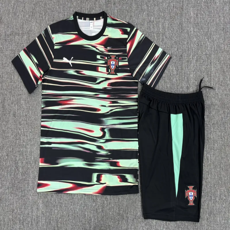 Portugal 2025/26 Kids Training Set black green