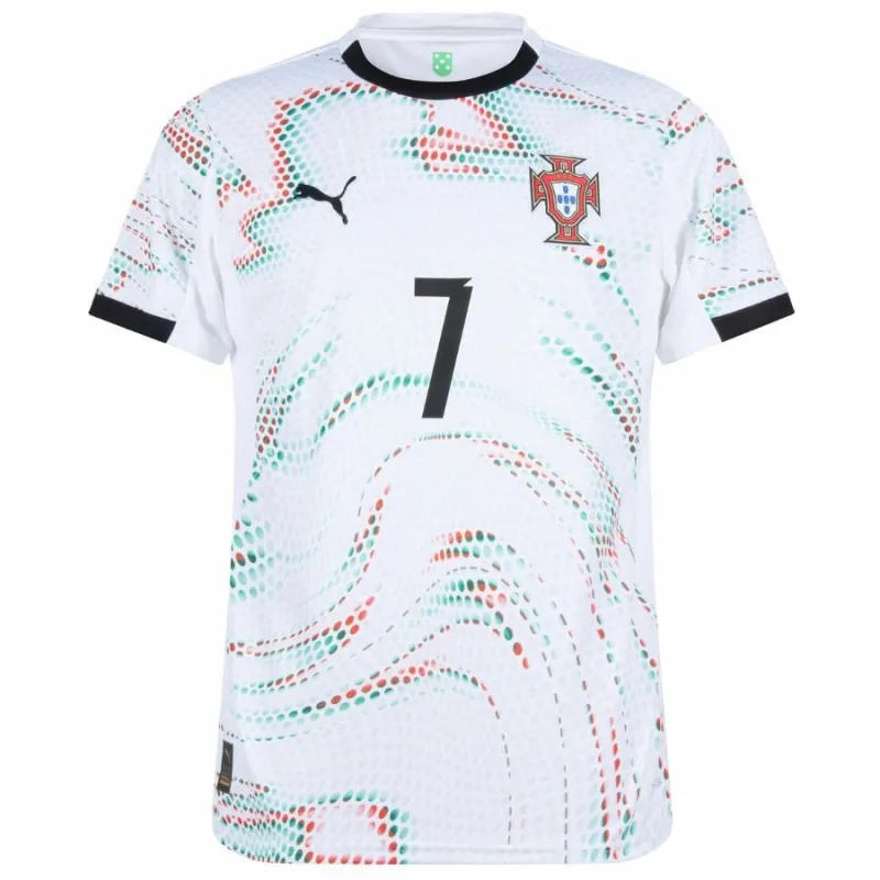 Portugal RONALDO Kids' Kit 2025/26 Away - White