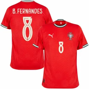 Portugal B. FERNANDES 2025/26 Home Kit - Red