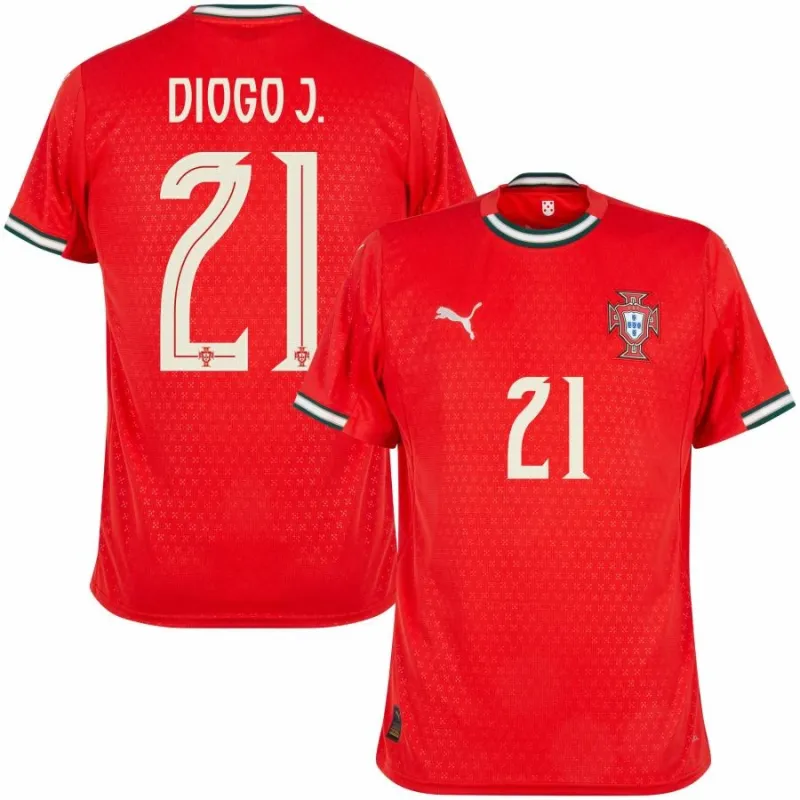 Portugal DIOGO J 2025/26 Home Kit - Red