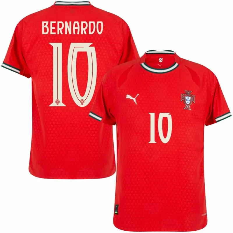 Portogallo BERNARDO 2025/26 Maglia Casalinga - Rossa