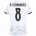 Portugal B.FERNANDES 2025/26 Away Kit - White