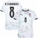 Portugal B.FERNANDES 2025/26 Away Kit - White