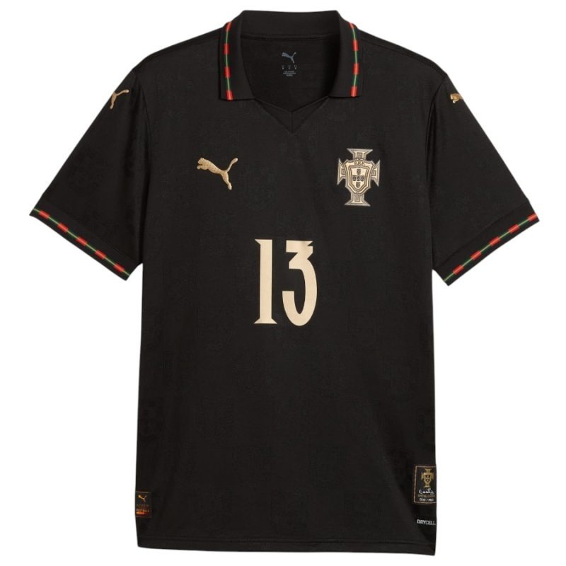 Maillot Édition Spéciale Portugal EUSÉBIO 2025/26 - Noir