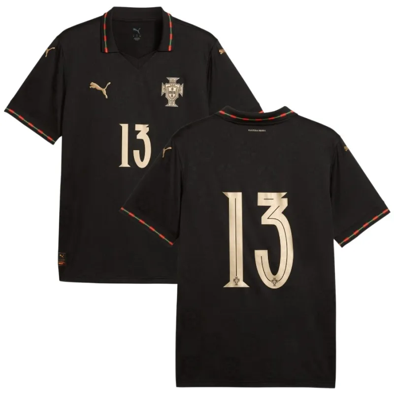 Maillot Édition Spéciale Portugal EUSÉBIO 2025/26 - Noir