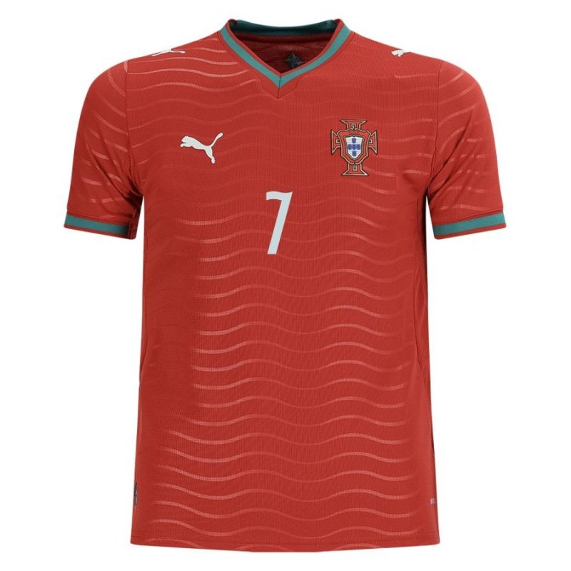 Portugal RONALDO Kids' Jersey 2026/27 Home - Red