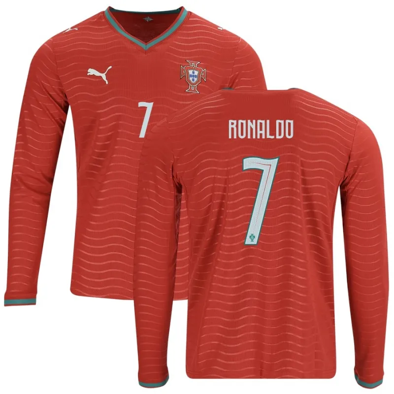 Portugal RONALDO 2026/27 Home Long-Sleeved Jersey - Red