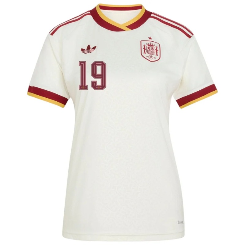 Espagne LAMINE YAMAL 2026/27 maillot extérieur femme blanc