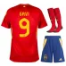Conjunto de camisa de campo para niños de España de Gavi 2024/25 - Roja