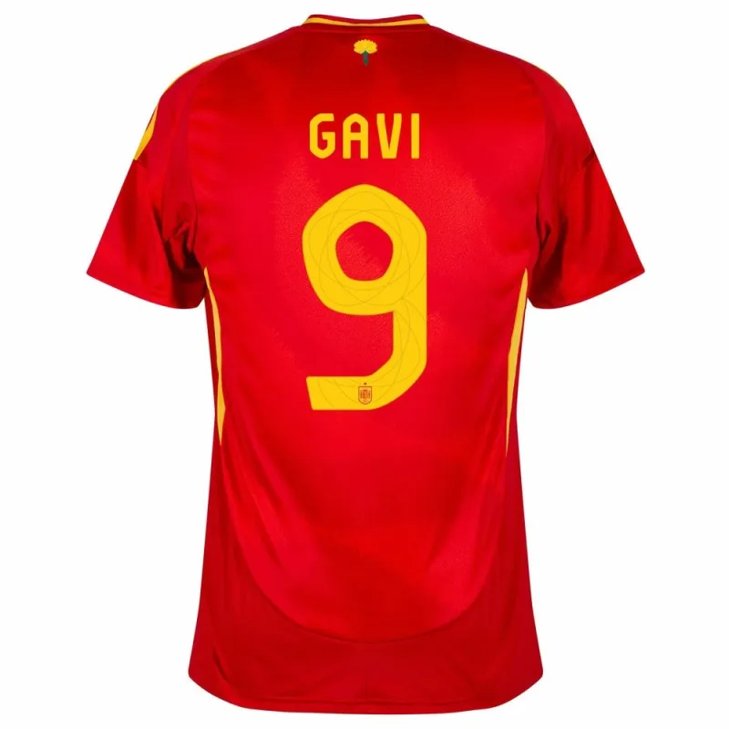 Conjunto de camisa de campo para niños de España de Gavi 2024/25 - Roja