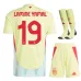 Insieme di maglia per bambini della Spagna di Yamal 2024/25 - Giallo