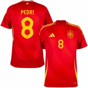 Pedri's Spain 2024/25 Home Jersey - Red
