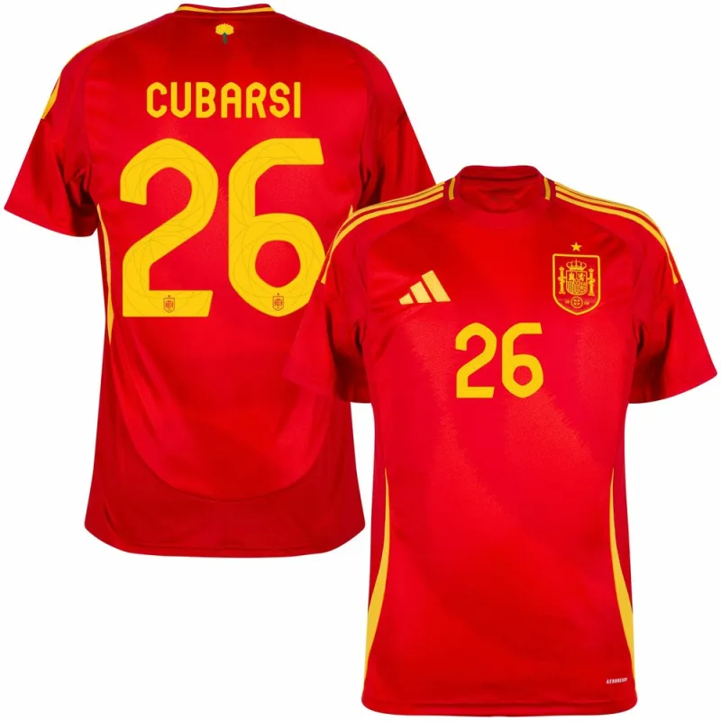 Cubarsí's Spain 2024/25 Home Jersey - Red