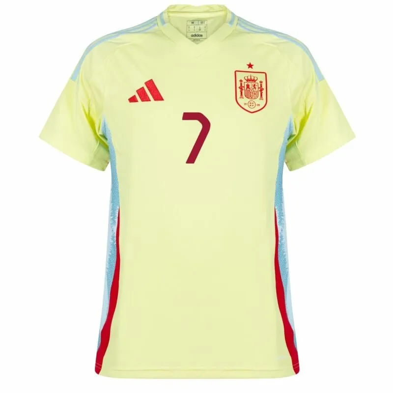 Morata's Spain 2024/25 Away Jersey - Yellow