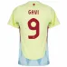 Gavi's Spain 2024/25 Away Jersey - Yellow